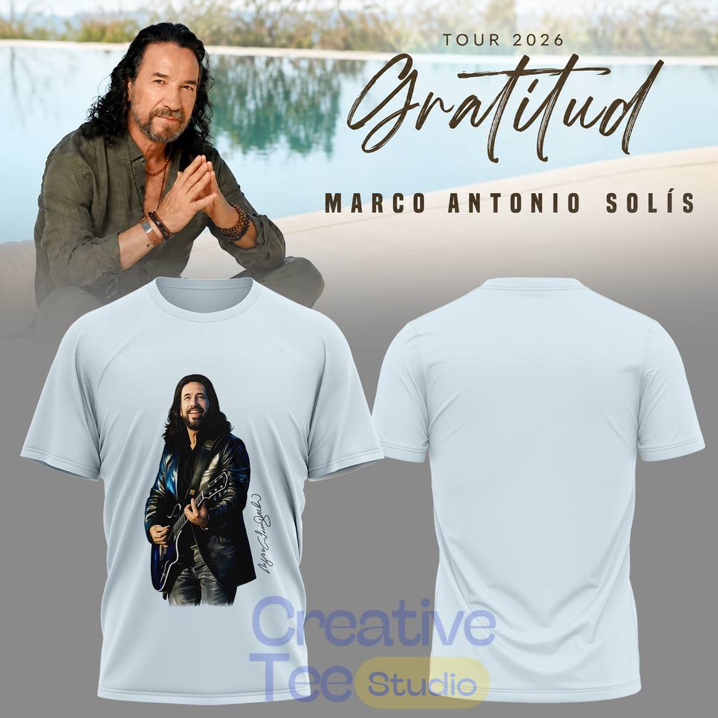 Marco Antonio Solís Gratitud Tour 2026 El Buki Special T-Shirt Marco Antonio Solís Gratitud Tour 2026 El Buki Special T-Shirt