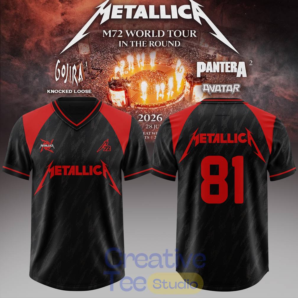 Metallica - M72 World Tour Special Football Jersey Metallica - M72 World Tour Special Football Jersey