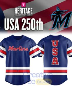 Miami Marlins 250th USA Celebration Baseball Jersey