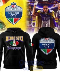 Minnesota Vikings 2026 NFL Mexico City Game Tee Hoodie