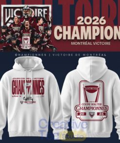 Montréal Victoire PWHL Walter Cup Championship 2026 Hoodie