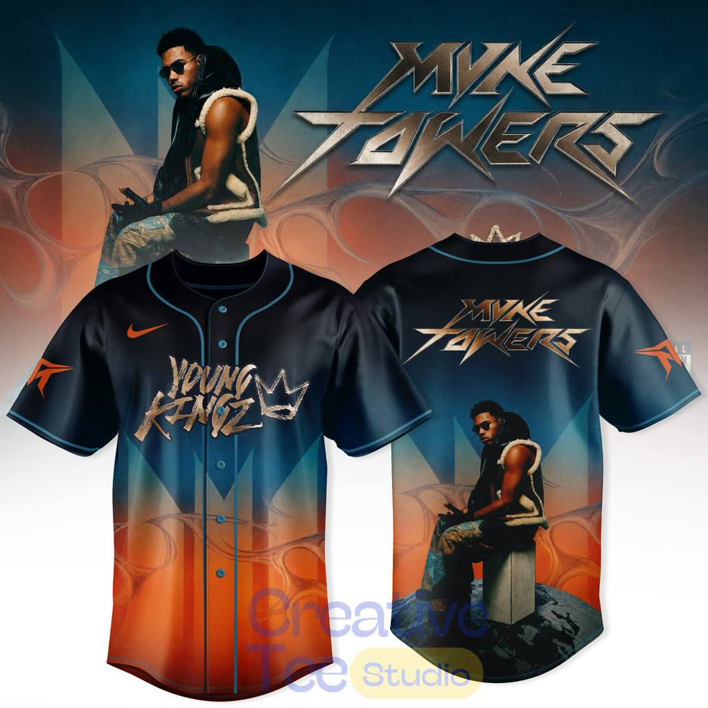 Myke Towers 2026 Tour Special Baseball Jersey - Creativeteestudio