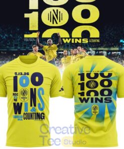 Nashville SC 100 Wins Commemorative T-Shirt