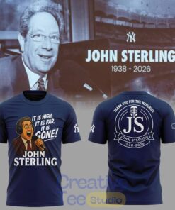 New York Yankees Honoring The Legend – Voice of the Yankees John Sterling T-Shirt
