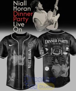 Niall Horan Dinner Party Live On Tour Baseball Jersey