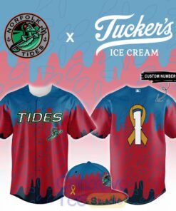 Norfolk Tides x CHKD Tuckers Ice Cream Custom Baseball Jersey