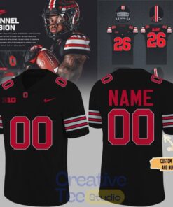 Ohio State Buckeyes “Back in Black” 2026 Custom Football Jersey Ohio State Buckeyes “Back in Black” 2026 Custom Football Jersey