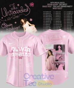Olivia Rodrigo The Unraveled Tour 2026 Special Baseball Jersey