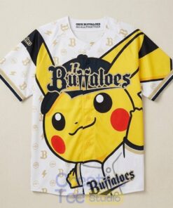 Orix Buffaloes x Pokémon Pikachu Special Baseball Jersey Orix Buffaloes x Pokémon Pikachu Special Baseball Jersey