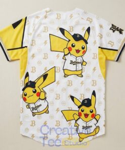 Orix Buffaloes x Pokémon Pikachu Special Baseball Jersey