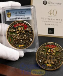 PLATOON VIETNAM 1965-1975 40th Anniversary Memorial Coin