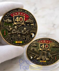 PLATOON VIETNAM 1965-1975 40th Anniversary Memorial Coin