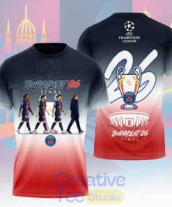 PSG Champions League Budapest Final 2026 Tee Hoodie