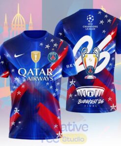 Paris Saint-Germain Champions League Budapest Final 2026 Tee Hoodie