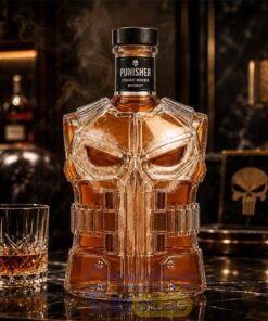 Punisher Skull Tactical Armor Whiskey Bottle – Limited Edition