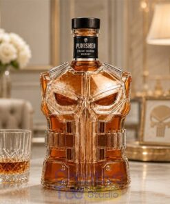 Punisher Skull Tactical Armor Whiskey Bottle – Limited Edition