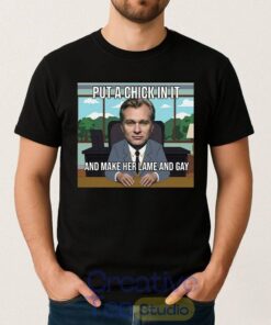 Put A Chick In It And Make Her Lame And Gay Christopher Nolan Meme T-Shirt