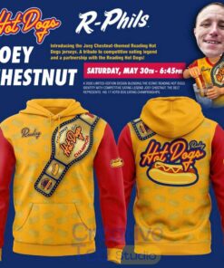 Reading Fightin Phils 2026 Hot Dogs Joey Chestnut Night Hoodie