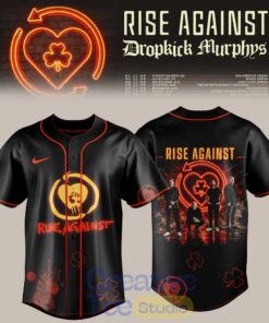 Rise Against × Dropkick Murphys Tour ‘Black Riot’ Baseball Jersey