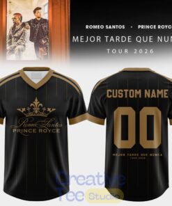 Romeo Santos & Prince Royce Mejor Tarde Que Nunca Tour 2026 Custom Football Jersey