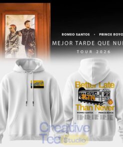 Romeo Santos & Prince Royce Mejor Tarde Que Nunca Tour 2026 Special Hoodie