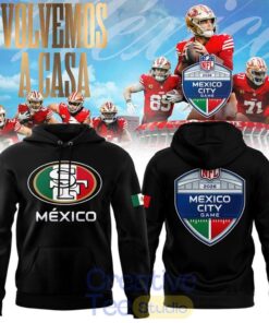 San Francisco 49ers 2026 NFL Mexico City Game Tee Hoodie