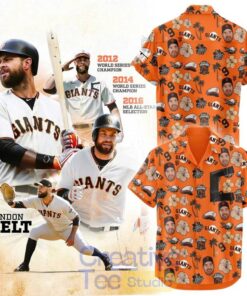 San Francisco Giants Brandon Belt Celebration Day Aloha Shirt