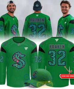 Seattle Kraken 2026 Green Night Custom Hockey Jersey