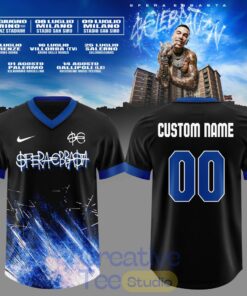 Sfera Ebbasta CELEBRATION Tour Custom Football Jersey