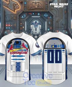 Springfield Cardinals x Star Wars Night Game Limited R2-D2 Design Baseball Jersey
