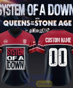 System of a Down UK & EU Tour 2026 Custom Football Jersey