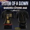 System of a Down UK & EU Tour 2026 Shirt – Black