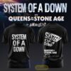 System of a Down UK & EU Tour 2026 T-Shirt – Black