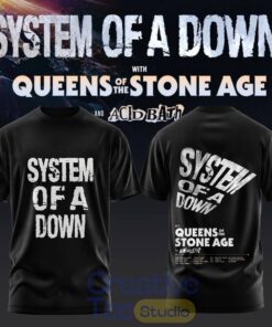 System of a Down UK & EU Tour 2026 T-Shirt – Black/Green