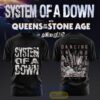 System of a Down UK & EU Tour 2026 Shirt – Black