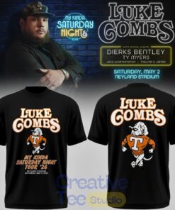 Tennessee Volunteers x Luke Combs My Kinda Saturday Night Tour Special T-Shirt