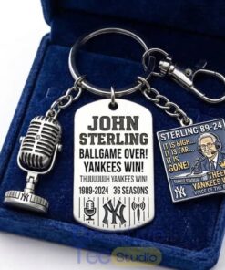 The Voice of the Yankees John Sterling Commemorative Keychain