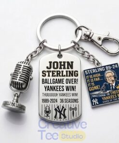 The Voice of the Yankees John Sterling Commemorative Keychain
