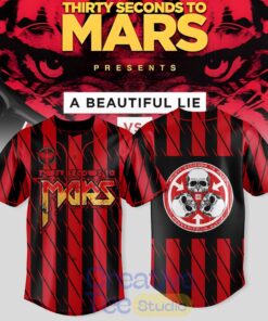 Thirty Seconds to Mars “A Beautiful Lie vs. This Is War” European Tour Baseball Jersey