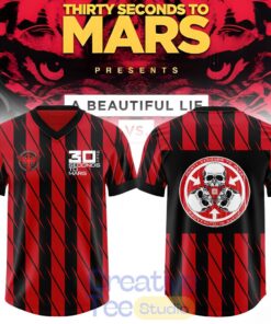 Thirty Seconds to Mars “A Beautiful Lie vs. This Is War” European Tour Football Jersey