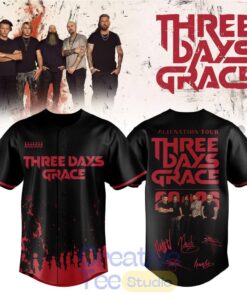 Three Days Grace Alienation Tour 2026 Baseball Jersey