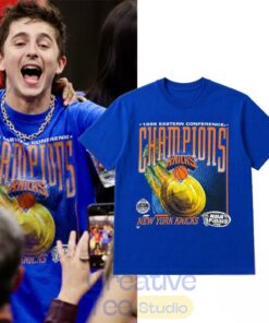 Timothée Chalamet Knicks Game 4 1999 NBA Eastern Conference Champions Shirt