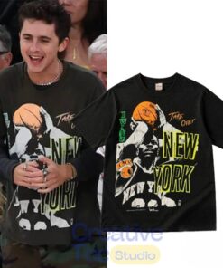 Timothee Chalamet New York Knicks MSG Game 1 Shirt