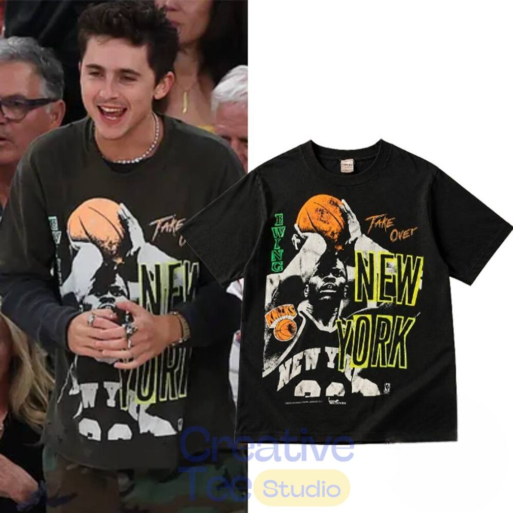 Timothee Chalamet New York Knicks MSG Game 1 Shirt Timothee Chalamet New York Knicks MSG Game 1 Shirt