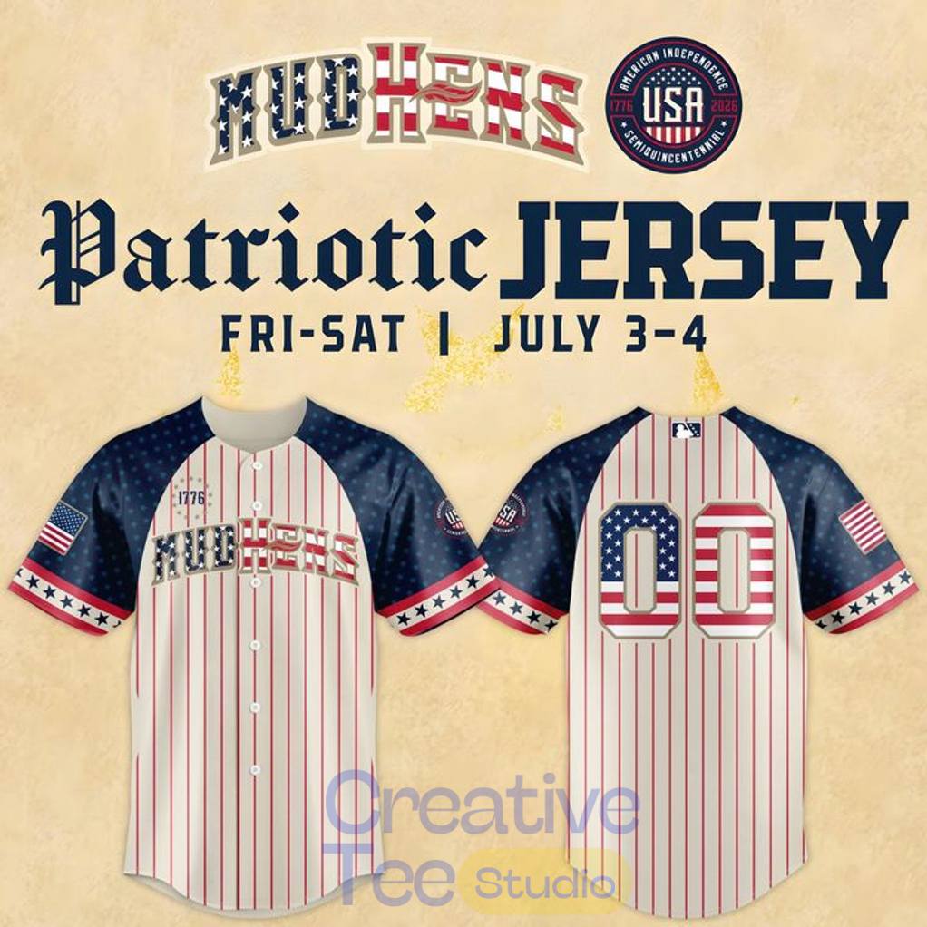 Toledo Mud Hens x 2026 Patriotic Custom Baseball Jersey Toledo Mud Hens x 2026 Patriotic Custom Baseball Jersey