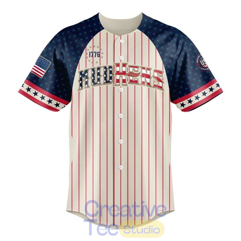 Toledo Mud Hens x 2026 Patriotic Custom Baseball Jersey Toledo Mud Hens x 2026 Patriotic Custom Baseball Jersey