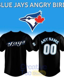 Toronto Blue Jays Angry Bird Custom Baseball Jersey