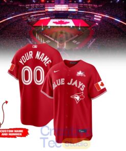 Toronto Blue Jays Canada Day 2026 Custom Baseball Jersey