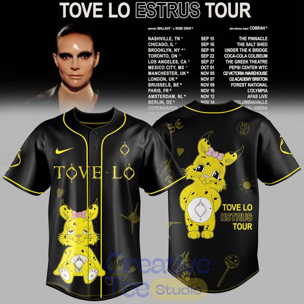 Tove Lo ESTRUS Tour 2026 Special Baseball Jersey Tove Lo ESTRUS Tour 2026 Special Baseball Jersey
