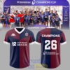 Union Bordeaux Bègles European Champions 2026 Football Jersey – Home